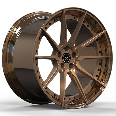 光沢青銅色のベンツは5x112が21インチをぐらつかせた車輪2-PCの縁を造った