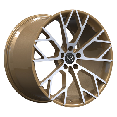 Lambor Aventadorのために1 PCはMonoblock青銅色の機械で造られた車輪21inch 21x13の合金車の縁を造った