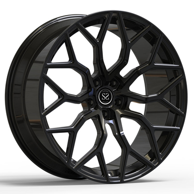 Urus 1のPCによって造られた光沢の黒24inch 24x10 24x12のためのMonoblockの車輪は合金車の縁をぐらつかせた