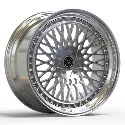2 PCは造られた6つのRが砲金20inch 20x9.5の合金車の縁にブラシをかけたゴルフのための車輪を磨いた