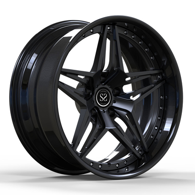 黒い合金のChevyの新星2のPCは車輪によってぐらつかせた18inch 19inch 18x8 19x9を造った