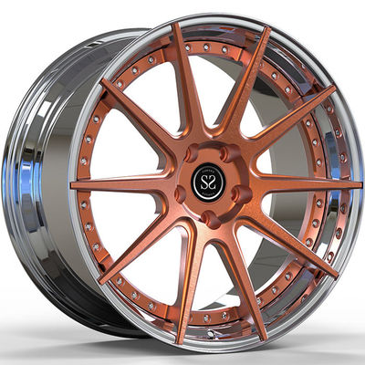 SS2007 21インチ フェラーリは車輪ポーランドのオレンジ2-PC F430 5x108を造った