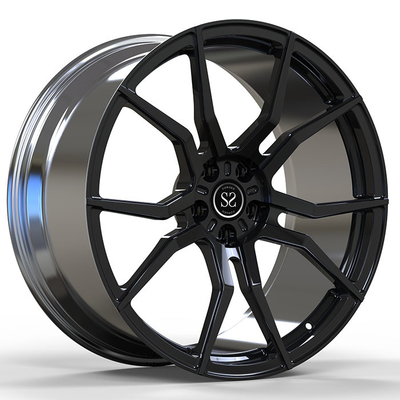 注文の磨かれた造られたMonoblockは23インチの5x112ボルト パターンに縁6061-T6の縁を付ける