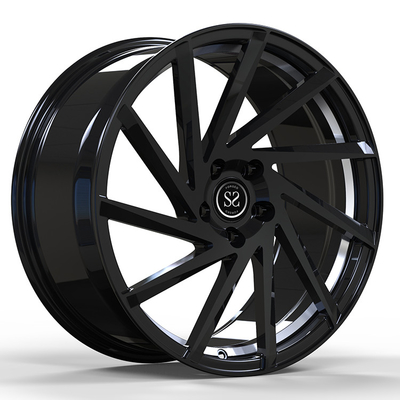 注文の光沢の黒1-PCによって造られるMonoblock 6061-T6はAudi RS3のための車輪に縁を付ける